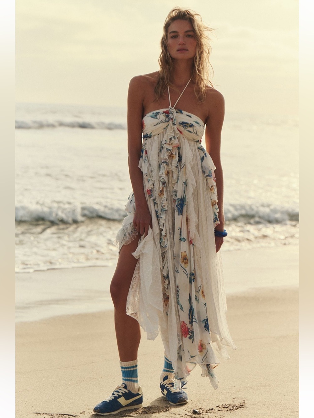 Free People * Viral* Garden Party Midi Dress Sz-XS